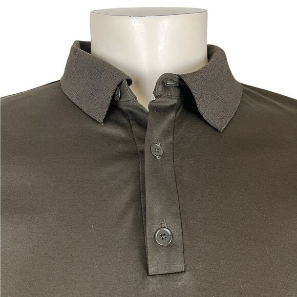 NWT Alexander Wang S/S Polo in Solid Brown 100% Cotton Size Small - Picture 6 of 8